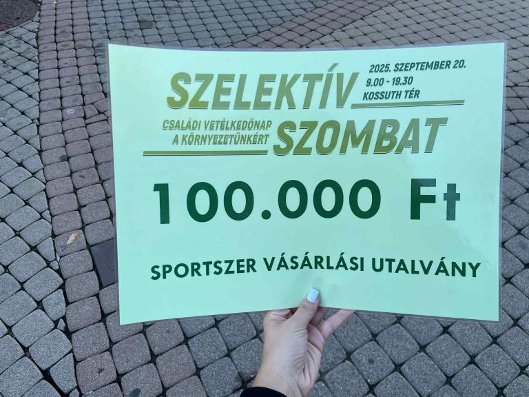 Szelektív Szombat – közösségi siker és új udvari eszközök