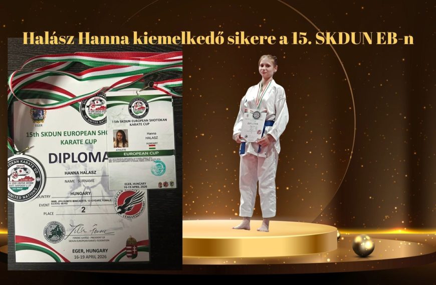 Halász Hanna kiemelkedő sikere a 15. SKDUN EB-n