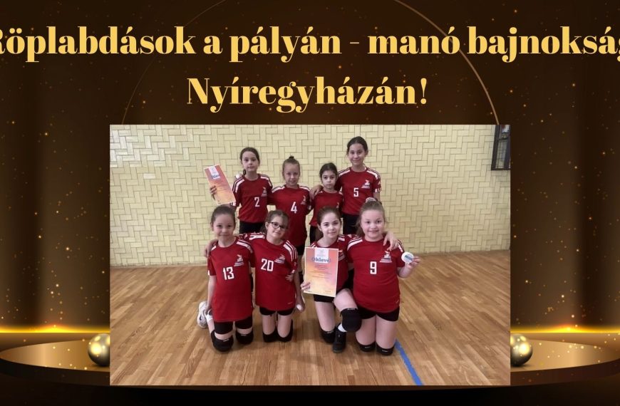 Röplabdások a pályán – manó bajnokság Nyíregyházán!