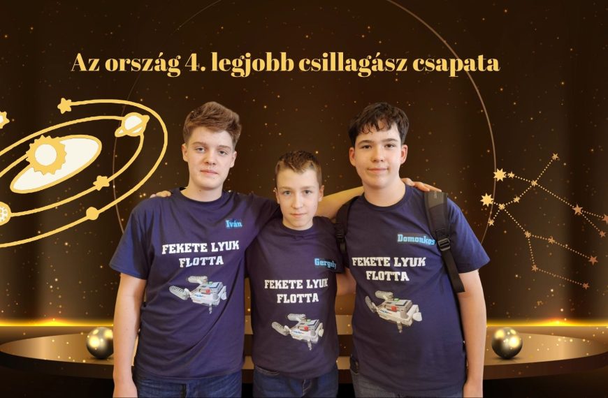 Az ország 4. legjobb csillagász csapata