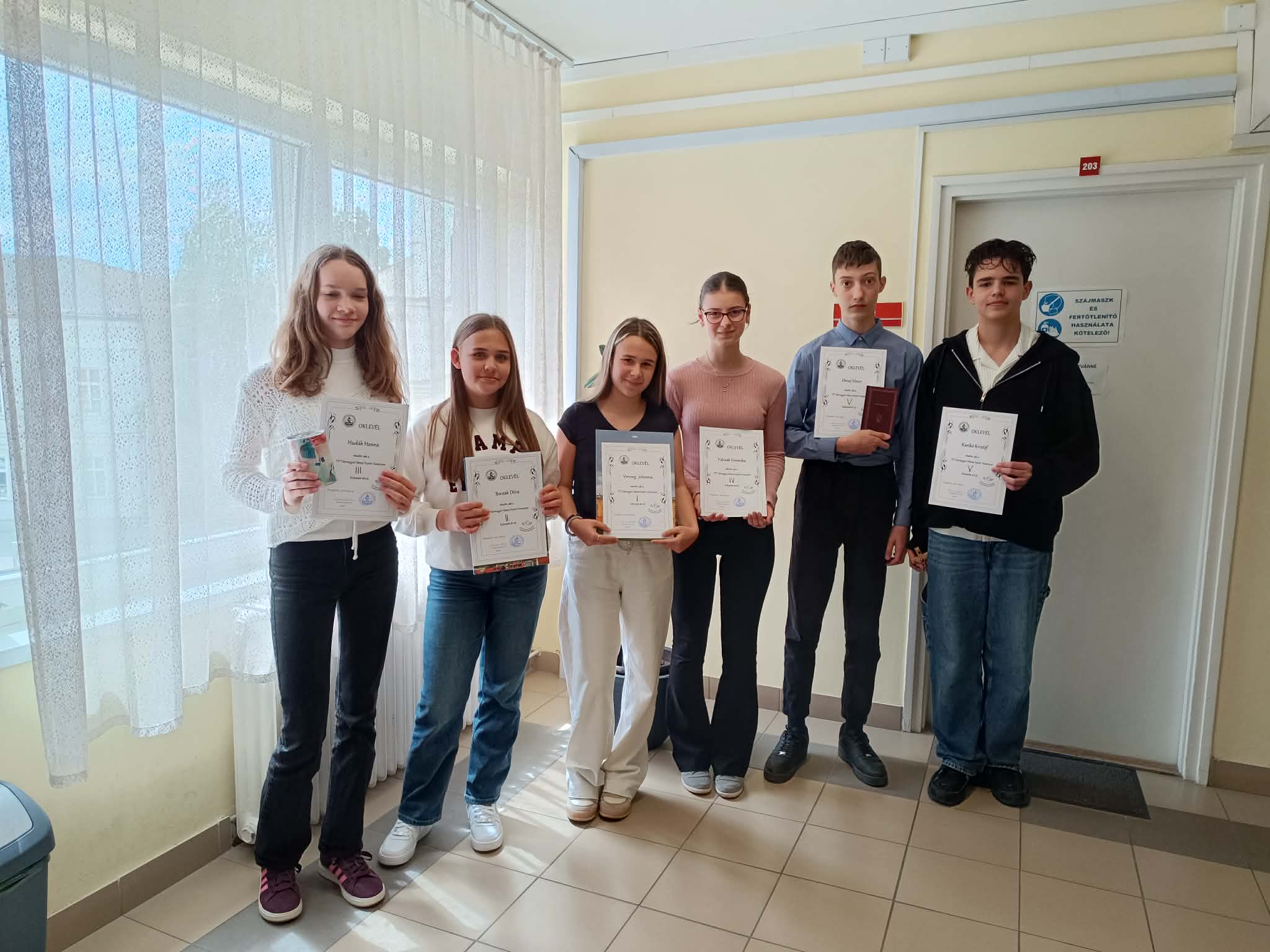 7. évfolyamos csoportfotó