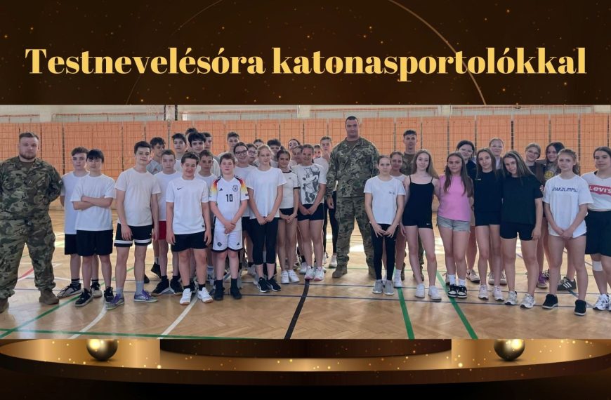 Ismét katonasportolók tartottak rendkívüli testnevelésórát