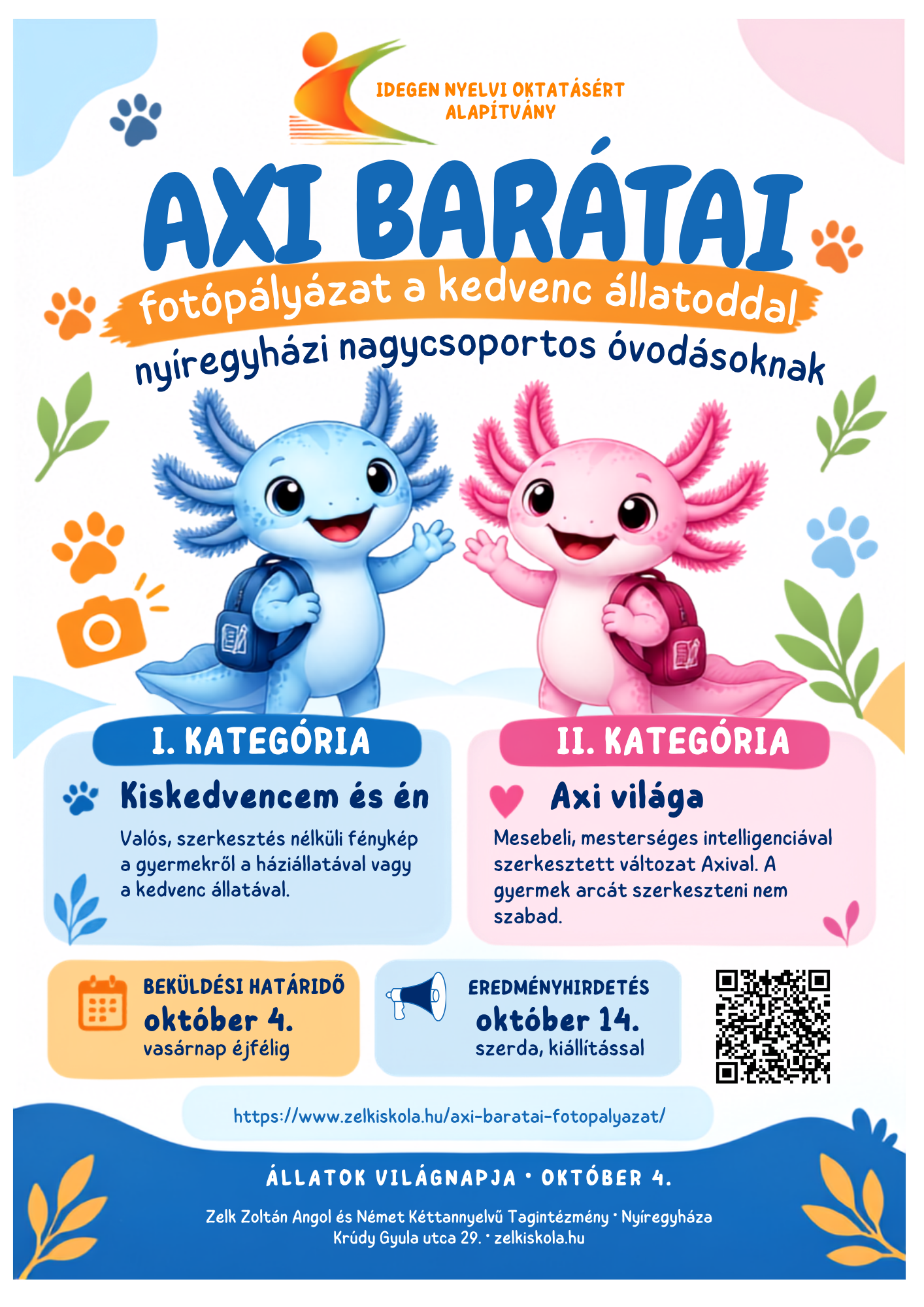 Axi barátai – fotópályázat plakát