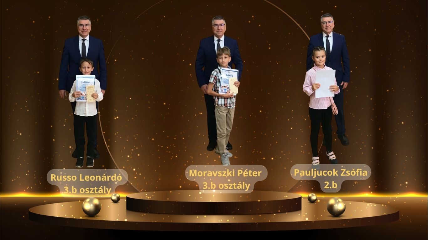 A díjazott zelkes tanulók