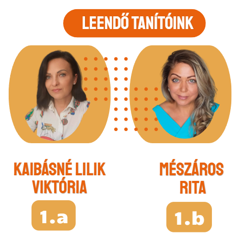 Leendő tanítóink: Kaibásné Lilik Viktória (1.a) és Mészáros Rita (1.b)
