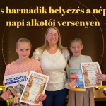 Első és harmadik helyezés a népmese napi alkotói versenyen