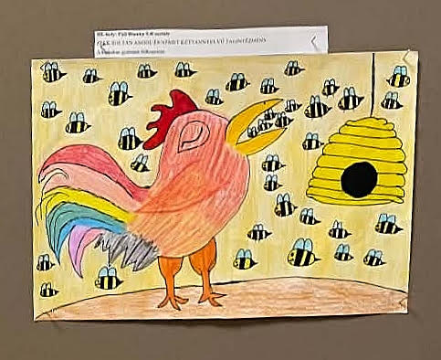 Páll Bianka 5.b osztályos tanuló díjazott rajza