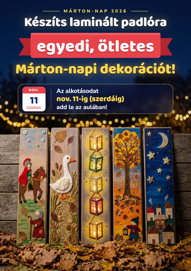 Laminált padló dekoráció – festőverseny plakát