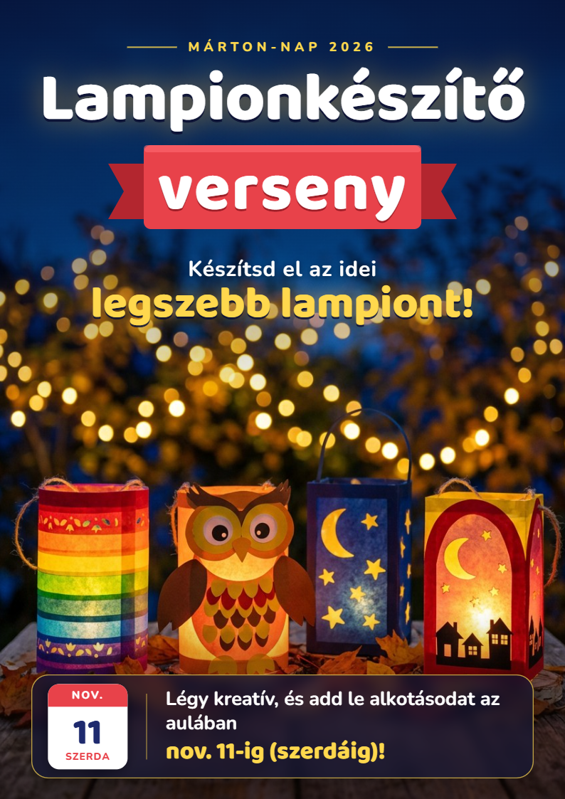 Lampionkészítő verseny plakát
